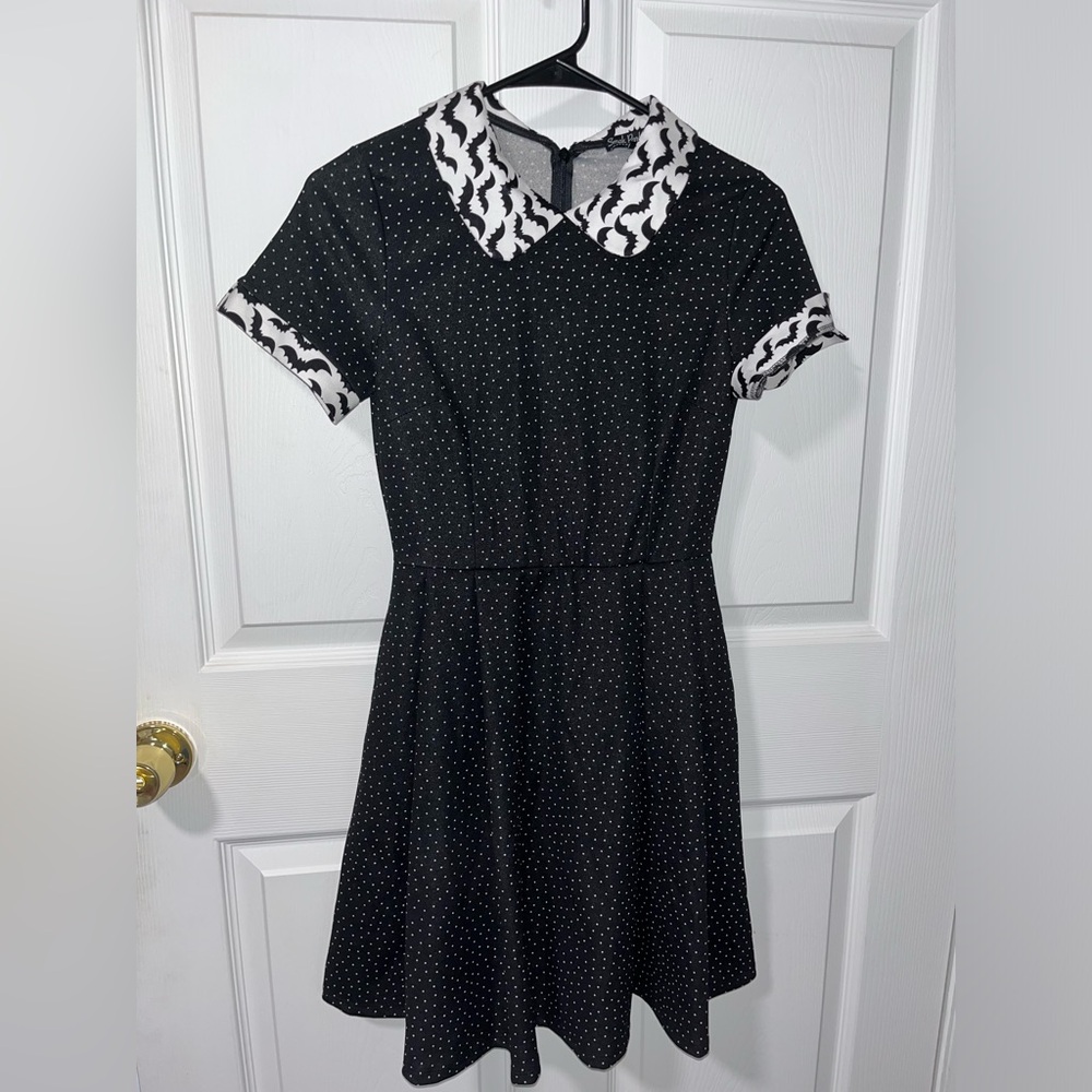 Black bat dress